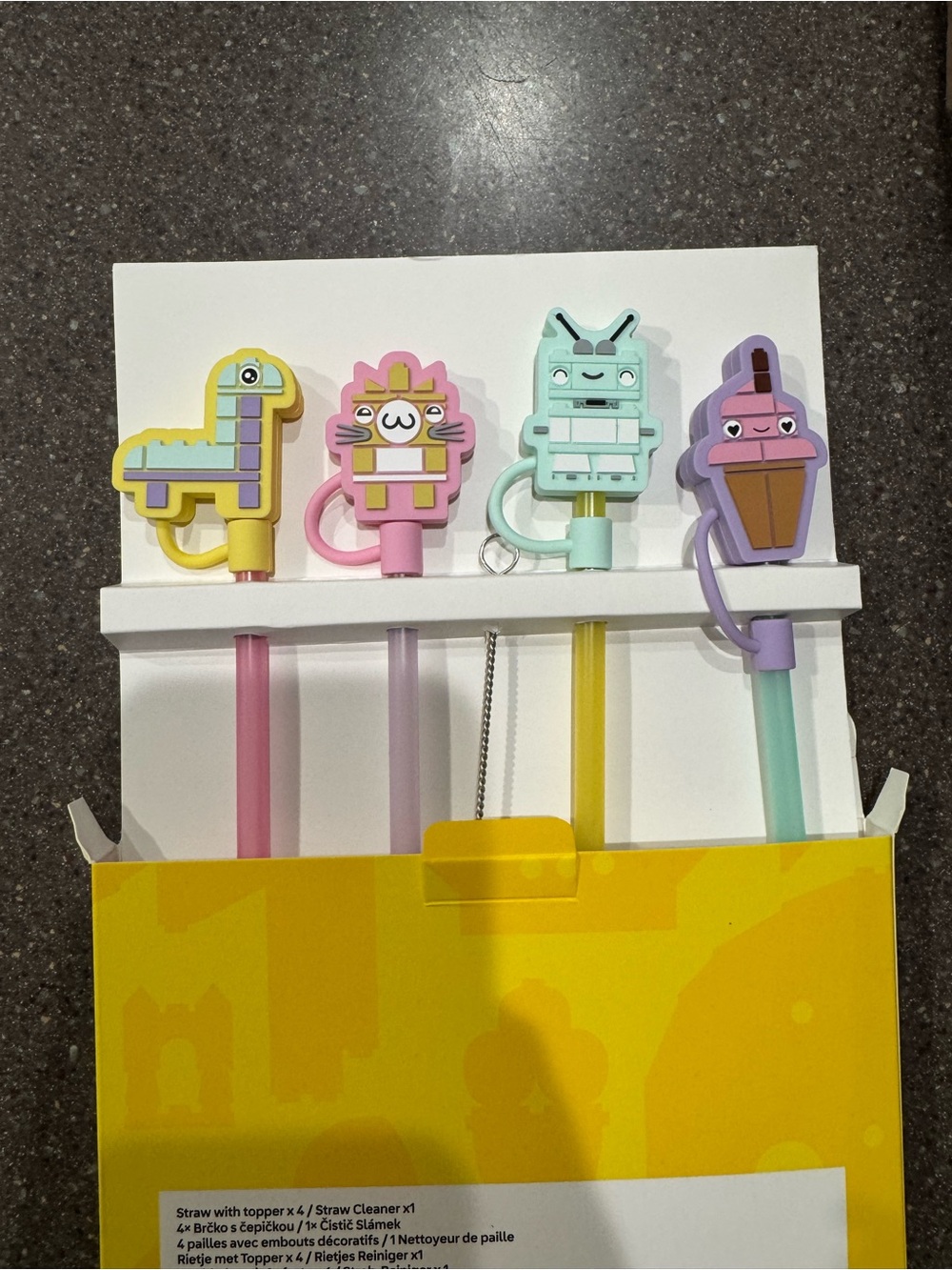 BRAND NEW LEGO straw topper set